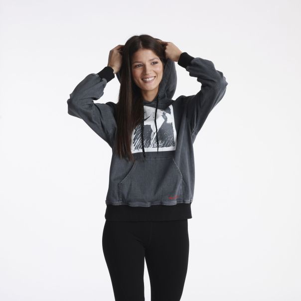 KARL LAGERFELD Duks Sa Kapuljacom Sweatshirt W - KLWJ0027STKGRE