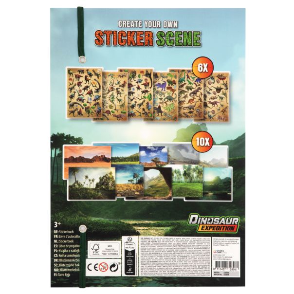 GRAFIX Knjiga sa stikerima – Dinosaurusi - 52332