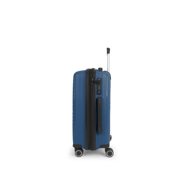 GABOL Kabinski kofer - proširivi 38x55x23/26cm  42.1 /47.6L Shinyuu, plava - 16KG124322E