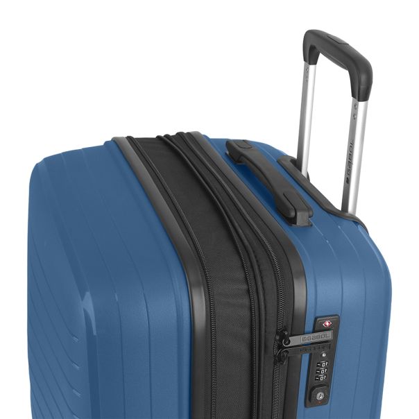 GABOL Kabinski kofer - proširivi 38x55x23/26cm  42.1 /47.6L Shinyuu, plava - 16KG124322E
