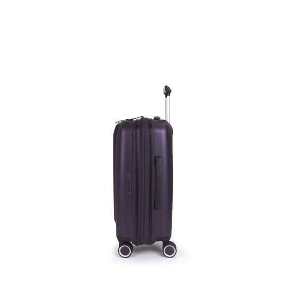 GABOL Kabinski kofer sa odeljkom za laptop - proširivi 40x55x22/25cm 41.7/47.4L Brooklyn, metalik ljubičasta - 16KG123923L