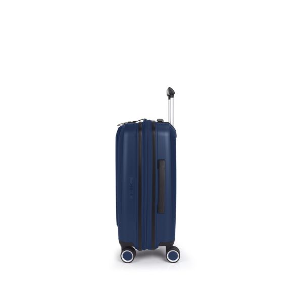 GABOL Kabinski kofer sa odeljkom za laptop - proširivi 40x55x22/25cm 41.7/47.4L Brooklyn, metalik plava - 16KG123923E