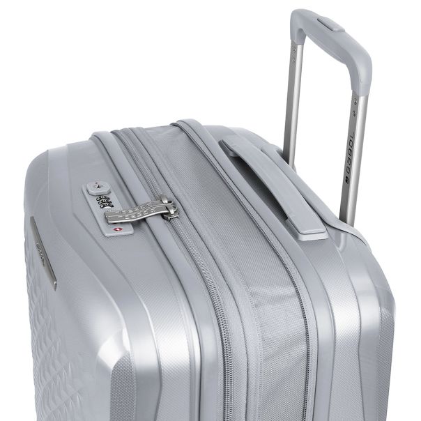 GABOL Kabinski kofer - proširivi 40x54x22/25cm 42.1/47.9L Queens, srebrna - 16KG125022S