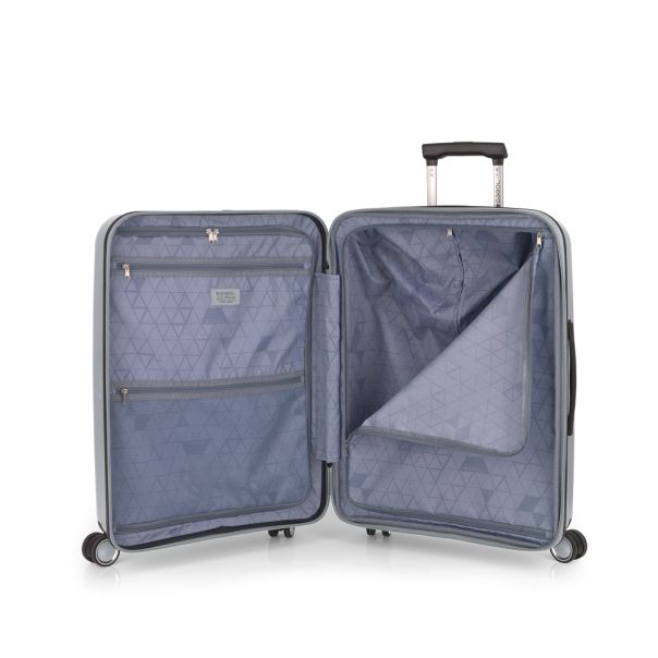 GABOL Kofer -proširivi 45x65x27/30cm 70/77.8L Brooklyn, srebrna - 16KG123946S