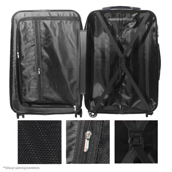 Kofer Strong Stripe crni EL 28