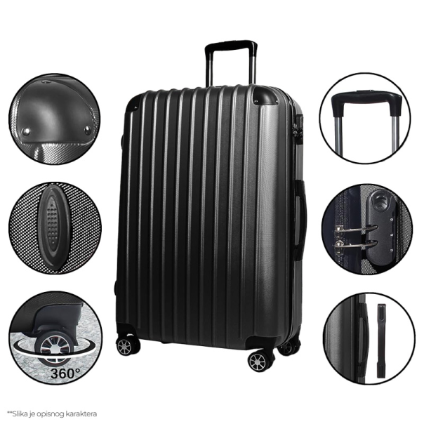 Kofer Strong Stripe sivi EL 28