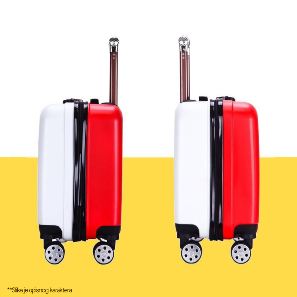 Kofer Supreme kabinski crno belo crveni EL 20