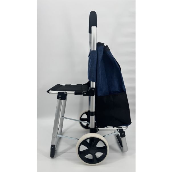 BOLZZ Kolica za pijacu sa sedistem plavo-crna - BOLKOLSEDNAV