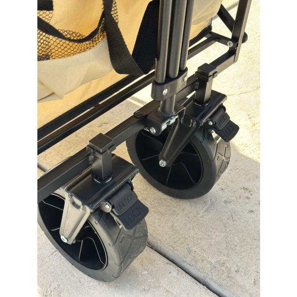 BOLZZ Kolica za plažu Hakli, bež - BOLKOLCREM