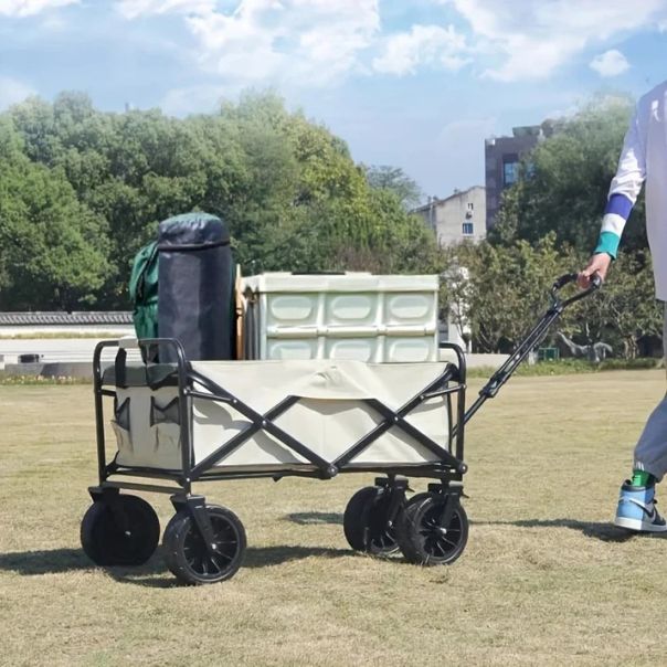 BOLZZ Kolica za plažu Hakli, bež - BOLKOLCREM