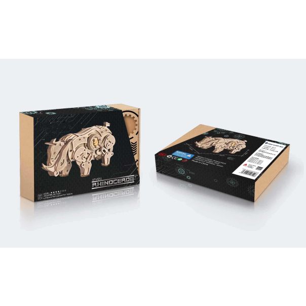3d drvena puzzle - NOSOROG - 67-1