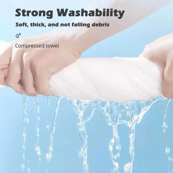 Kompresovani peskir za kupanje 70x100cm beli - 214029