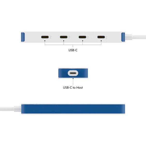 TARGUS HyperDrive Flex 4 Port USB-C Combo Hub plavi (HD5200BUGL) - EP2858875