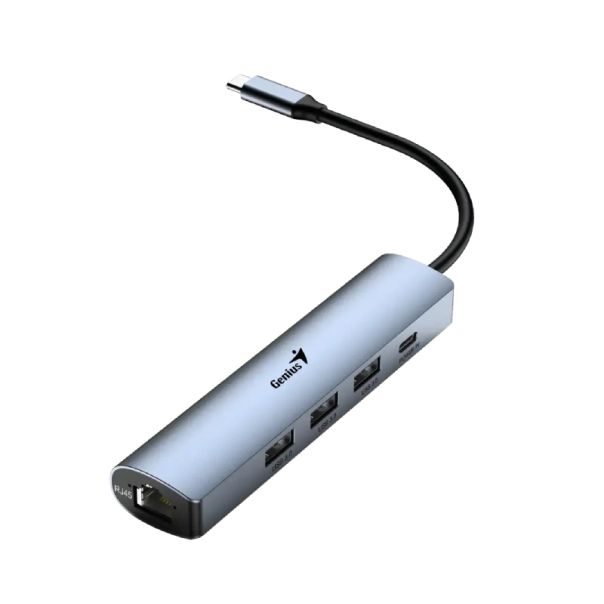 GENIUS UH-545 5-in-1 USB 3.0 Iron Grey Hub srebrni - EP3206375