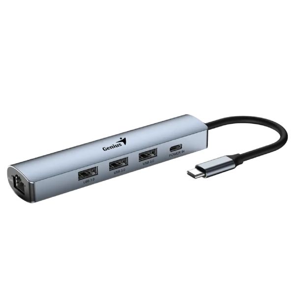 GENIUS UH-545 5-in-1 USB 3.0 Iron Grey Hub srebrni - EP3206375