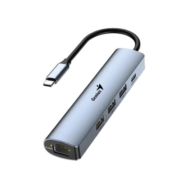 GENIUS UH-545 5-in-1 USB 3.0 Iron Grey Hub srebrni - EP3206375