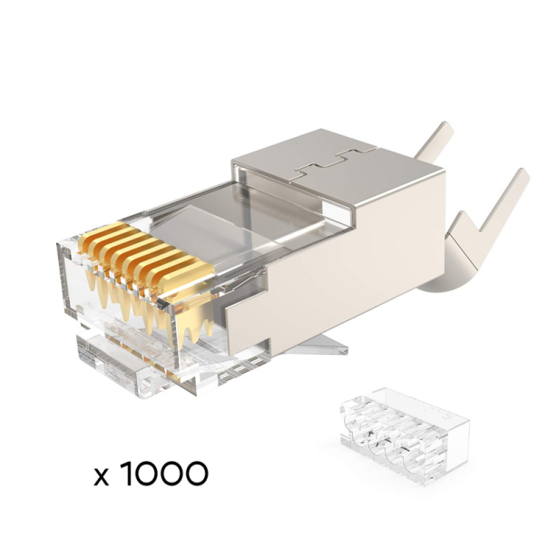 Konektor RJ45 metal CAT 7 1000 kom (plastic normal) - 206283