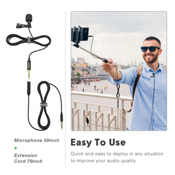 Konferencijski mikrofon Lavaliere Fifine C1 set za telefone i kamere - 205038