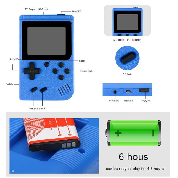 Konzola za igranje Gameboy SUP500 plava - 204777