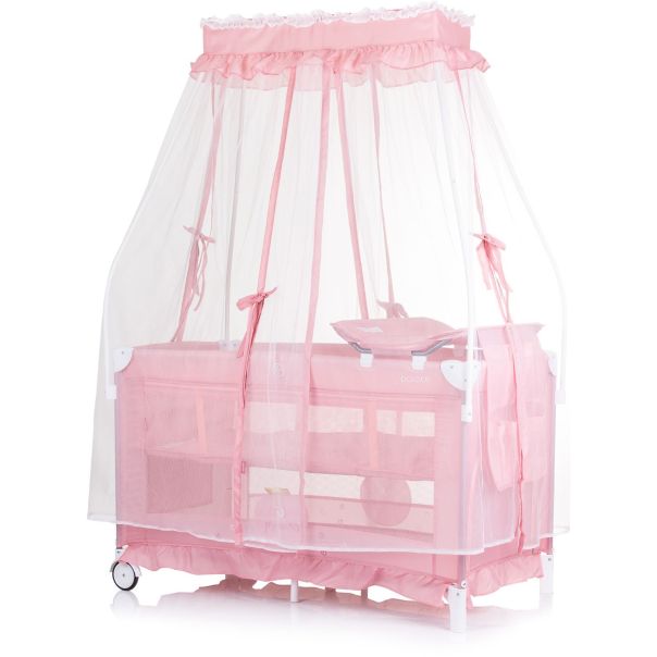 CHIPOLINO Prenosivi krevetić Palace princess 1 nivo pink - KOSIPA243PR