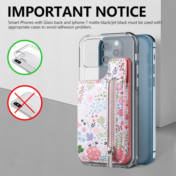 Kozni novcanik flower roze - 614840