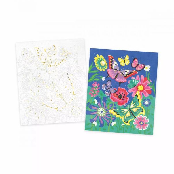 JANOD Kreativni set bojenje po brojevima Leptiri - J07958