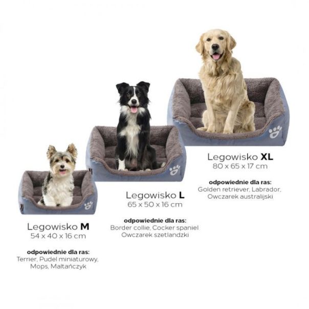 PETSI Krevet za kućne ljubimce m sivi - KOT08