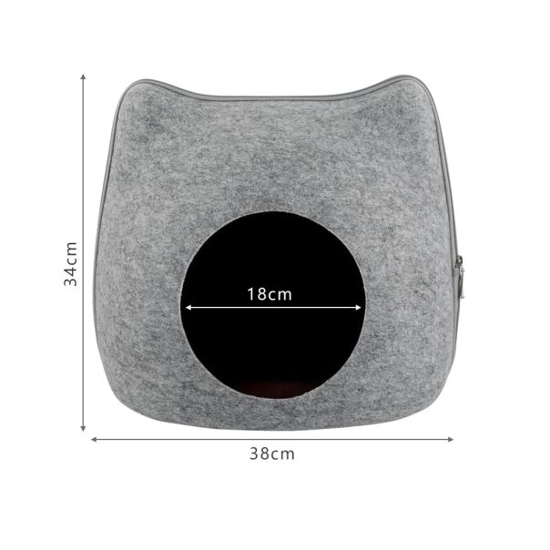 BOLZZ Kućica za ljubimce cat light gray - BOLPETCATLIG
