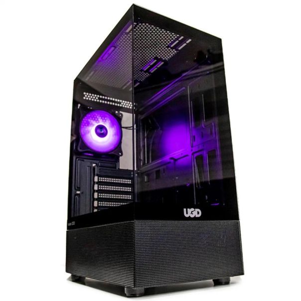 UGD Kućište FUSION 3333 Midi Tower/ATX/čelik,kaljeno staklo/bez napajanja/crna - CSE002449A00000