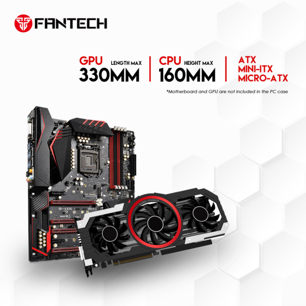 Kućište Gaming Fantech CG83 Aero 2 crno - 210373