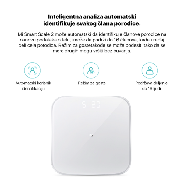 XIAOMI Telesna vaga Mi Smart Scale 2 - 6934177708022