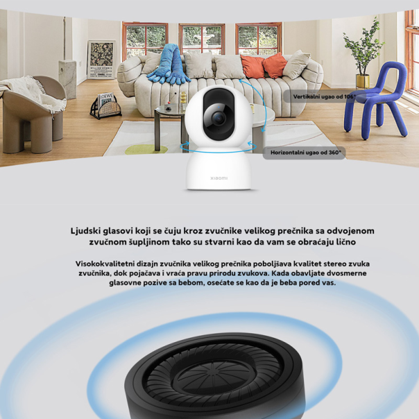 XIAOMI Smart Kamera C400, bela - 70060