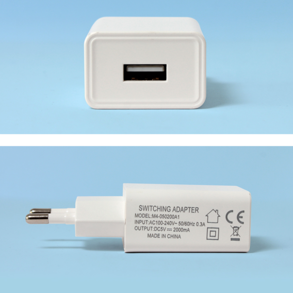 Kućni punjač 2.1A bez kabla CE beli - 206593-1