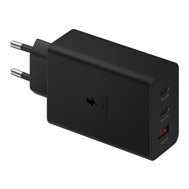 Kućni punjač Fast Charging Adapter Trio (USB-Cx2,USB-A) za Samsung PD 65W crni - 600944
