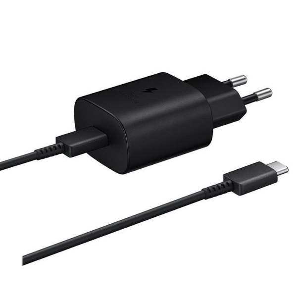 Kućni punjač Fast Charging za Samsung 2.0/ USB PD 45W sa kablom Type- C na Type- C (5A) crni - 600941