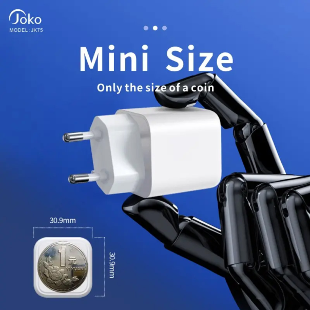 Kućni punjač KONFULON JK75, GaN, QC3.0 18W, PD 20W beli - 206622