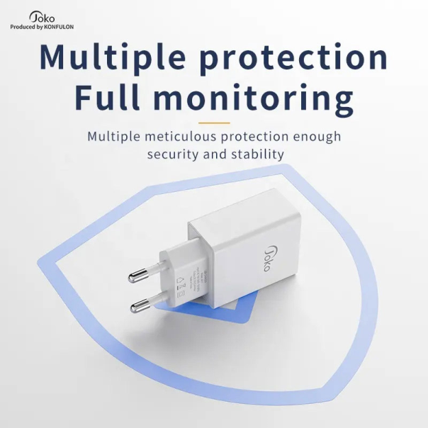 Kućni punjač KONFULON Joko JK77 2.4A sa kablom USB na Micro USB beli 1m - 610483
