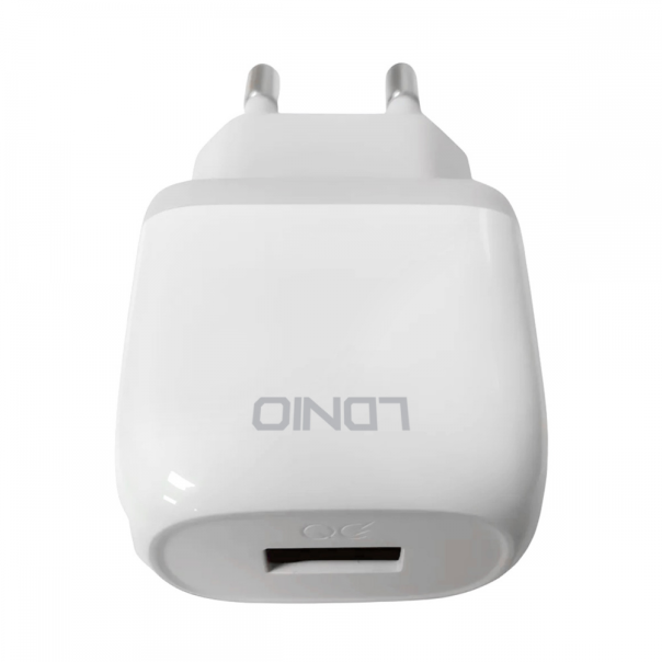Kucni punjac LDNIO A1209Q QC3.0, 18W sa Type C kablom beli - 218364