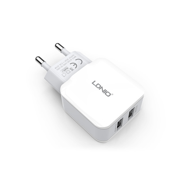 Kućni punjač LDNIO A2202 Dual USB (2x2,4A) beli - 013782