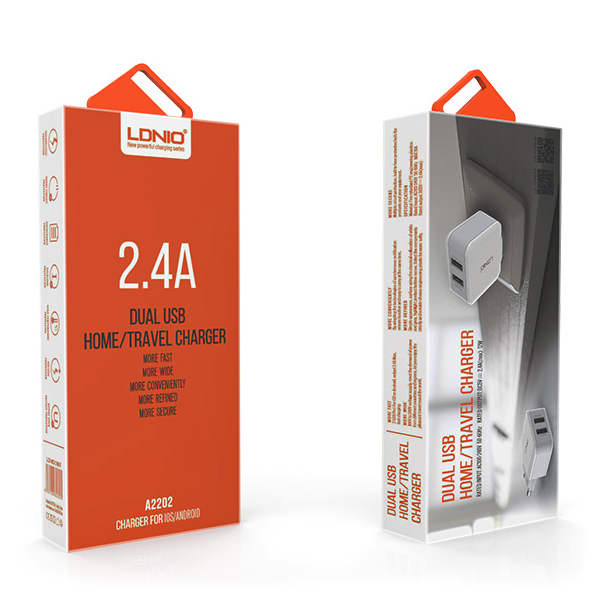Kućni punjač LDNIO A2202 Dual USB (2x2,4A) beli - 013782