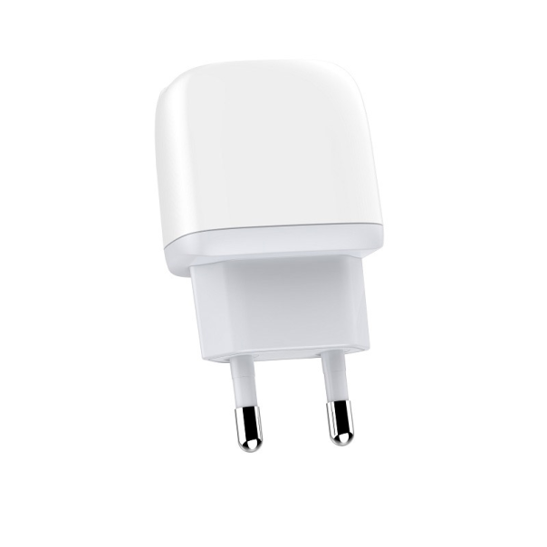 Kućni punjač LDNIO A2219 2xUSB 5V 2.4A 12W sa kablom USB na Type-C beli - 611968