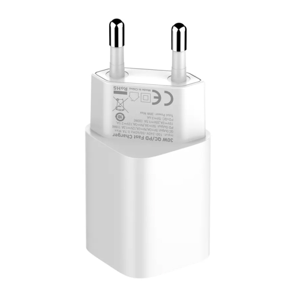 Kućni punjač LDNIO A2317C, 3.6A, QC3.0 18W, PD 30W sa Type C kablom beli - 206635