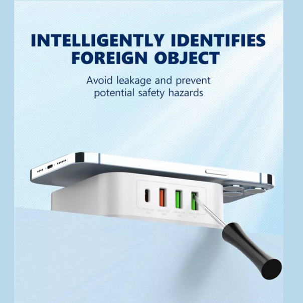 Kucni punjac LDNIO AW004 32W Desktop Wireless Quick Charge 3.0 + PD 30W beli - 204562