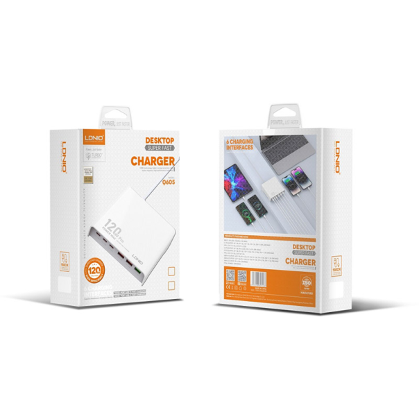 Kućni punjač LDNIO Super Fast Charger Q605 120W Pro beli - 607072