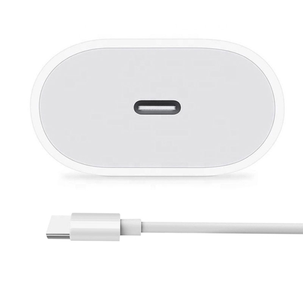Kućni punjač Fast za iPhone i iPad sa kablom Type-C na Lightning 20W - 051370