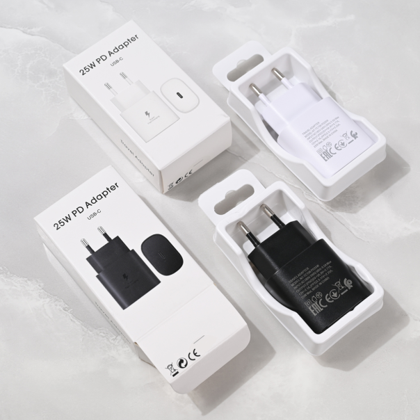 Kućni punjač PD Fast charger 25W za Samsung CE crni - 221117