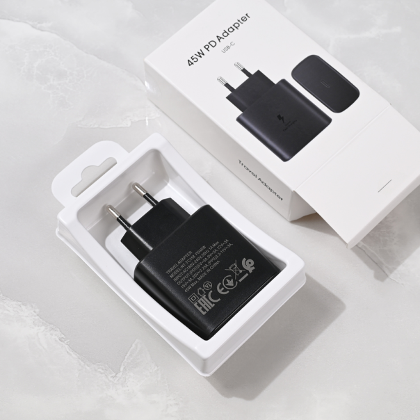 Kućni punjač PD Fast charger 45W za Samsung CE crni - 221120-1