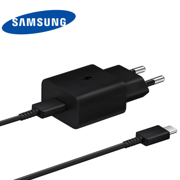 Kućni punjač Samsung 15W Type-C + kabel Type-C (EP-T1510) crni - T75164