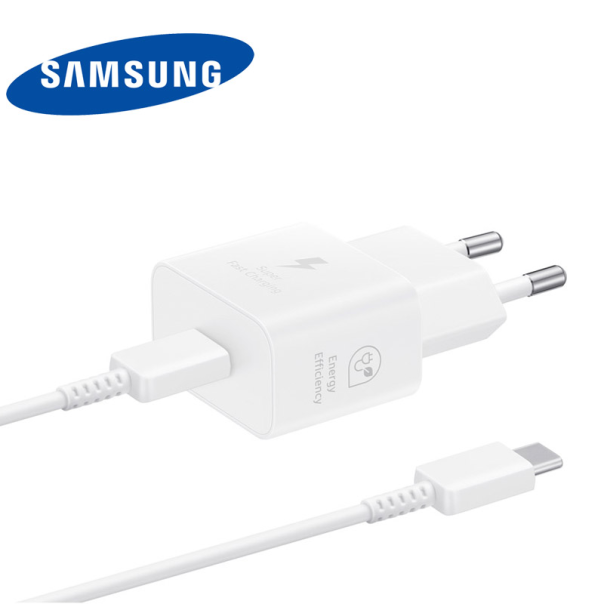 Kućni punjač Samsung 25W Type-C + kable Type-C (EP-T2510) beli - T615007