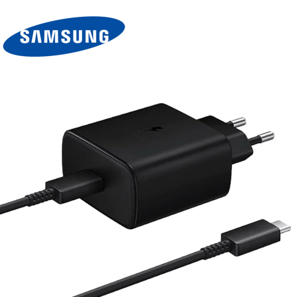 Kućni punjač Samsung Type-C PD 45W + kabel Type-C (T4510),brzi crni - T75009